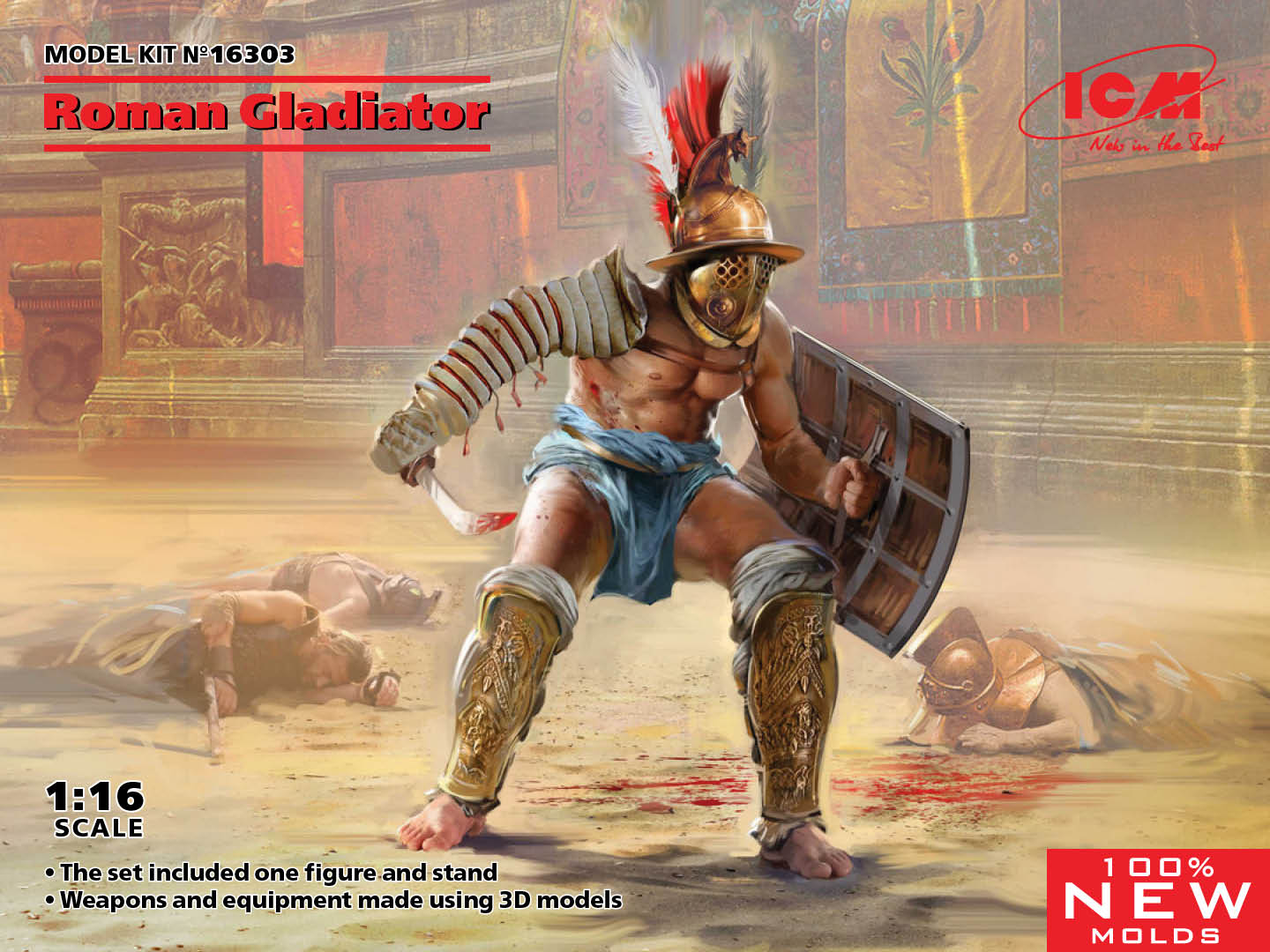 ICM 16303 – Roman Gladiator – Kitchecker Modell Journal