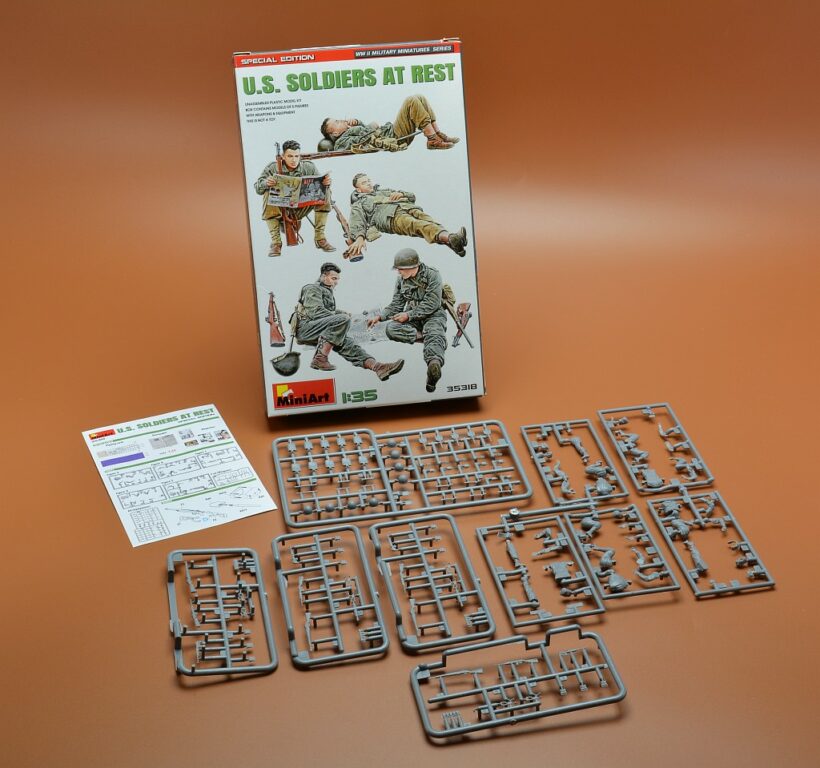 Kit De Figurines Mini Art 1:35 – US Soldiers At Rest (5 Pièces), Modèle Plastique à Monter Et Peindre, Loisir Créatif Pour Collectionneur Adulte Dès 14 Ans