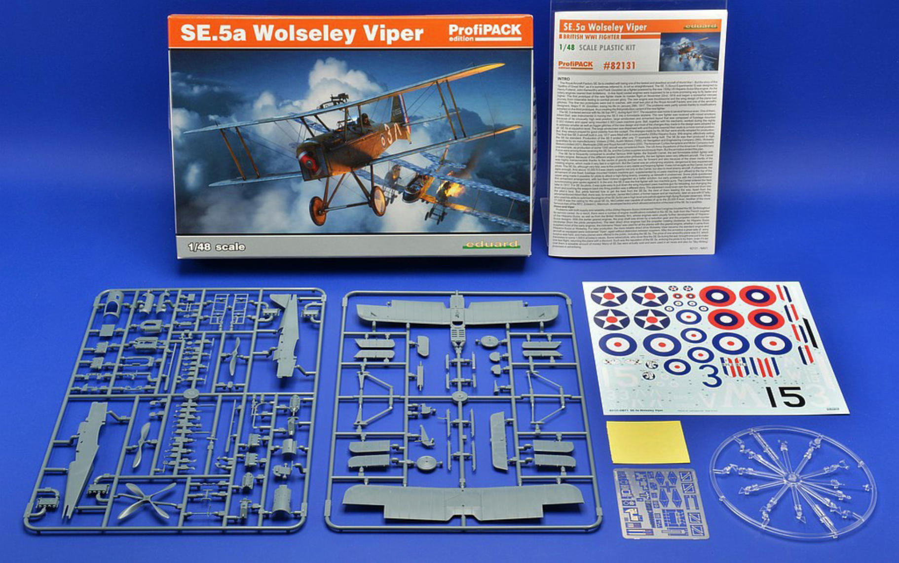 Eduard 1/48 Model Kit 82131 Royal Aircraft Factory S.E.5a Wolseley Viper C 